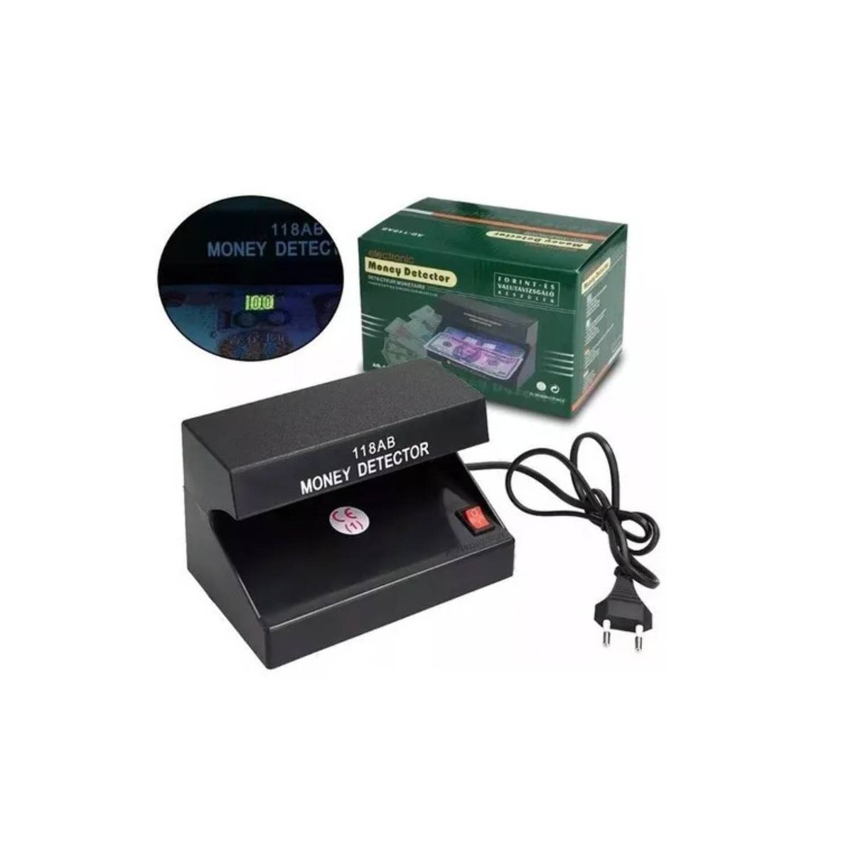 GENERICO - Maquina Detector Billete Falso Luz Ultravioleta