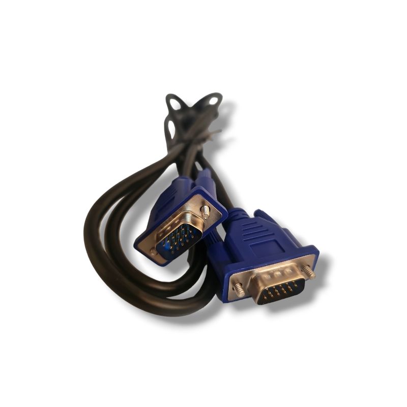 GENERICO - Cable Vga 15mts Video Monitor Pantalla Doble Filtro Macho