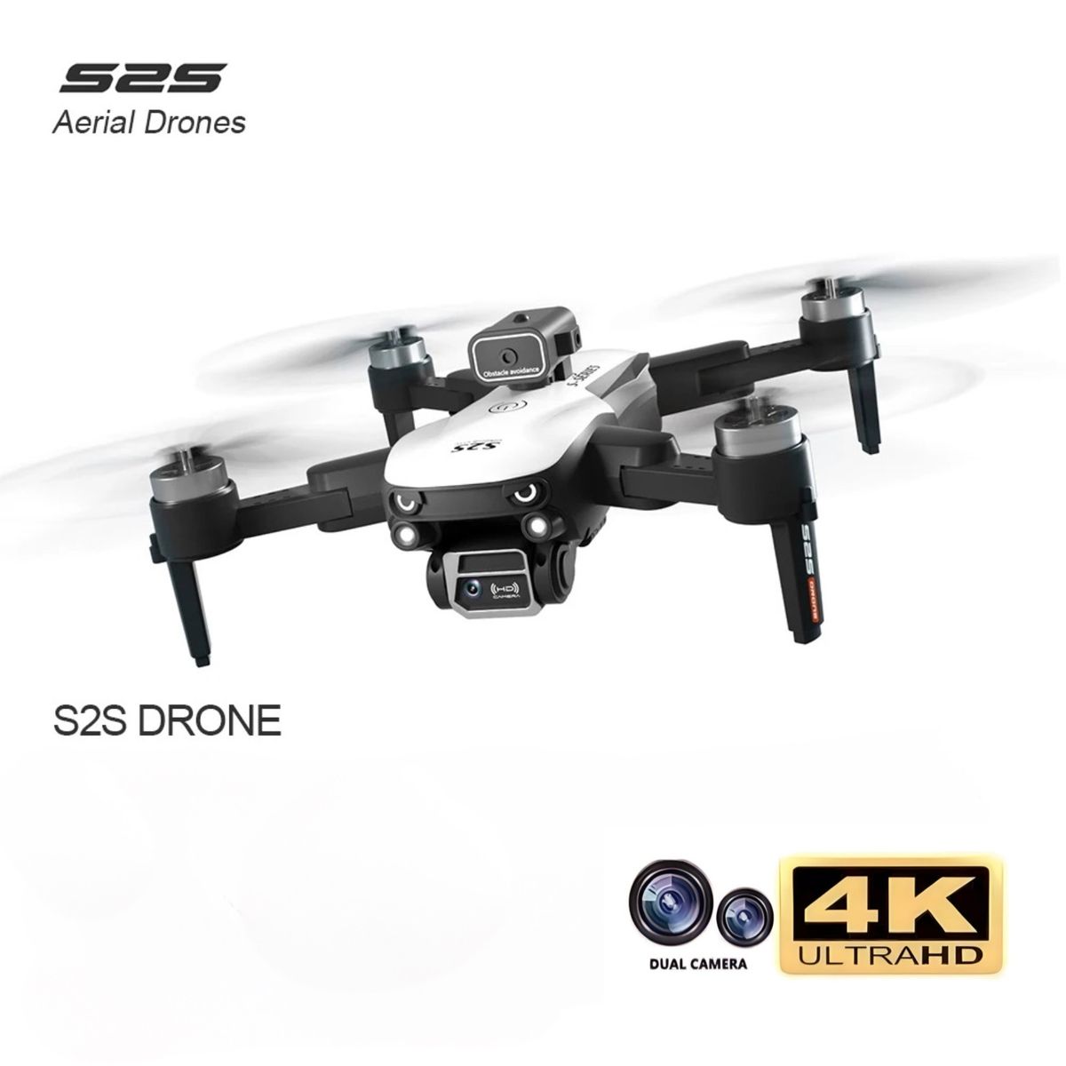 ACTUAL - Dron S2S Plegable HD Con Cámara Dual Y Evasión De Obstáculos