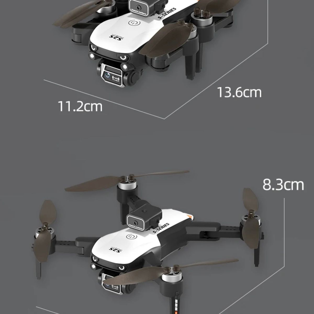 ACTUAL - Dron S2S Plegable HD Con Cámara Dual Y Evasión De Obstáculos