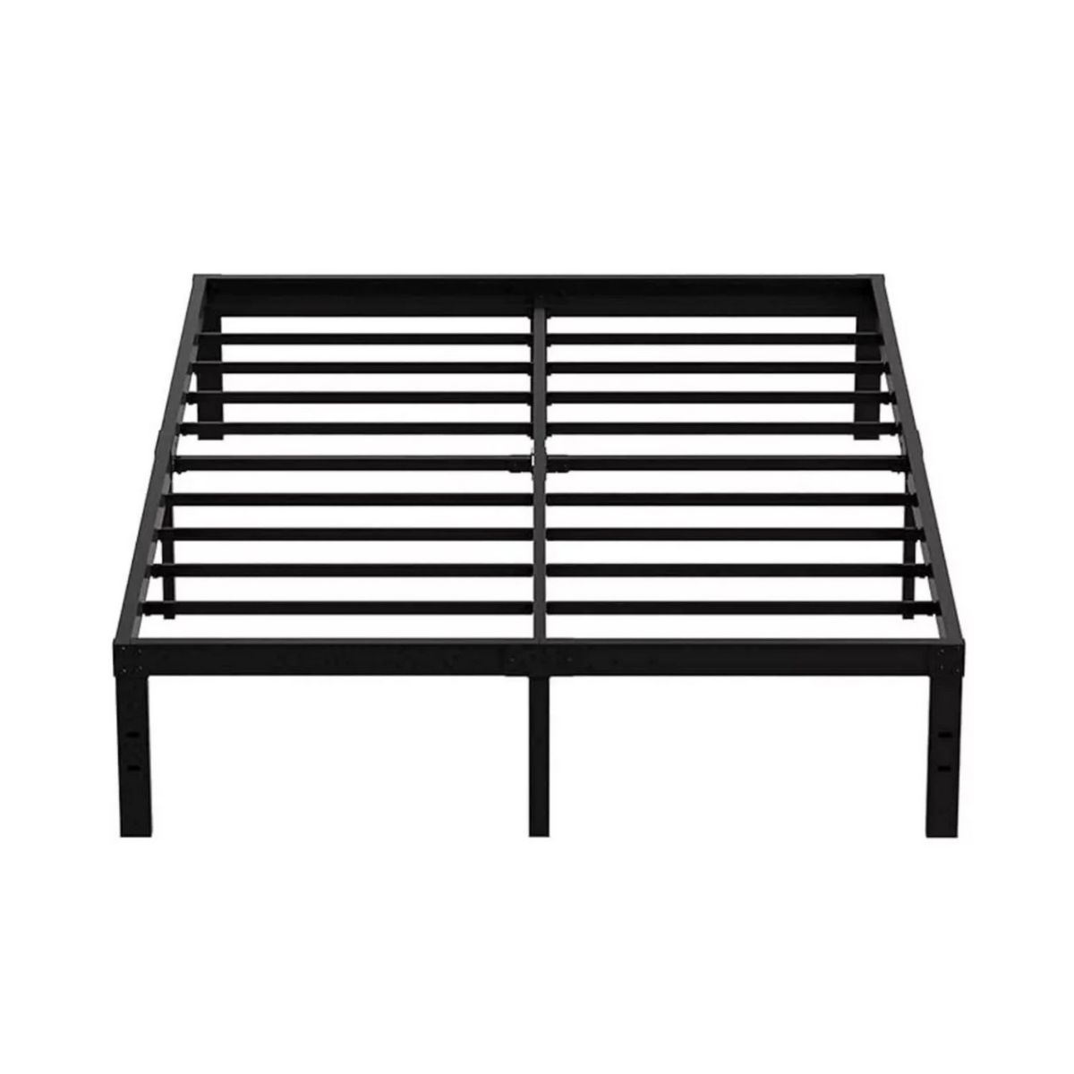 5 SUEÑO - Base de Cama Europea Metálica Negra 2 Plazas 5º Sueño 190x150x21cm