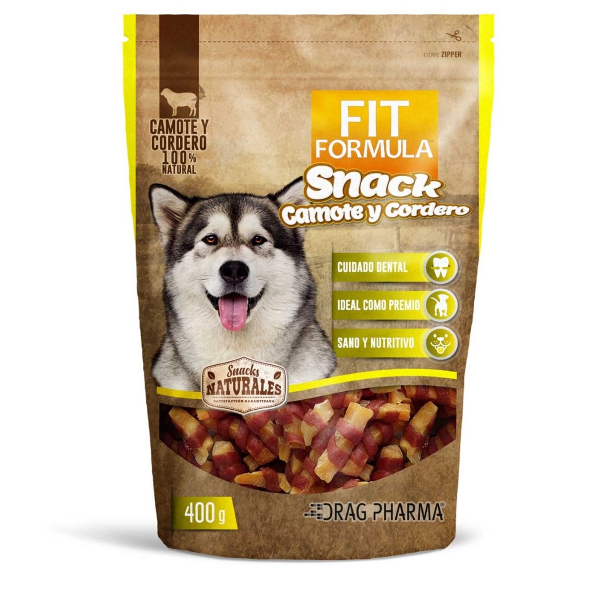 FIT FORMULA - Snack Perros Fit Fórmula Camote  Cordero 400gr