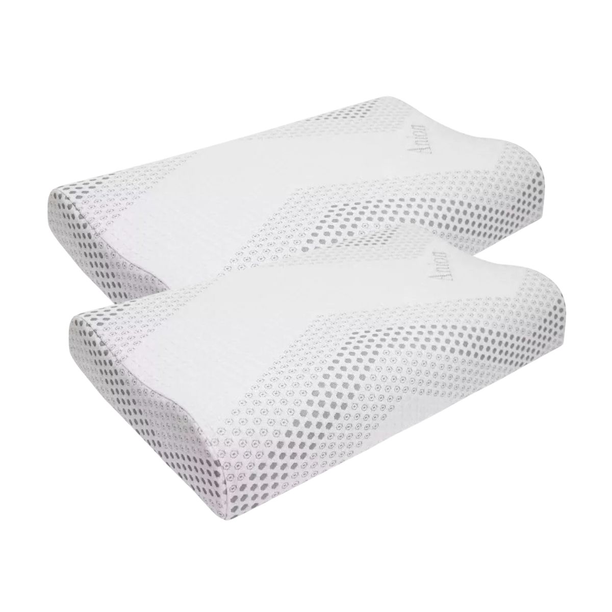 5 SUEÑO - Almohadas 5º Sueño Pack 2 Unidades Blanco Viscoelástica 60x35cm