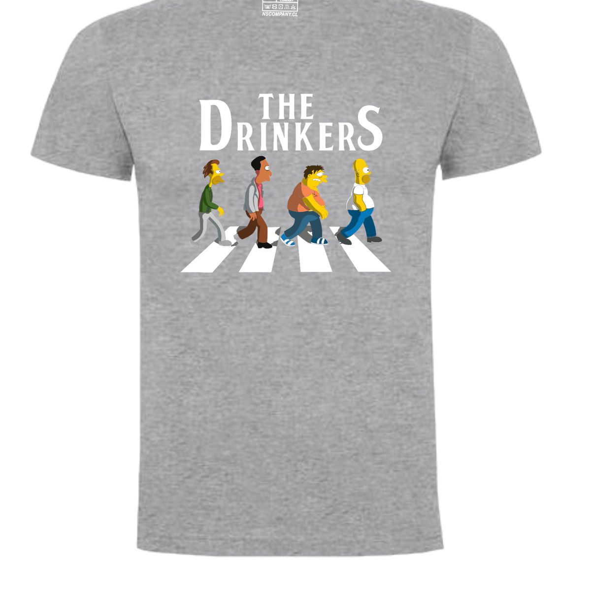 GENERICO - Polera Estampado DTF Los Simpsons The Drinkers / 002