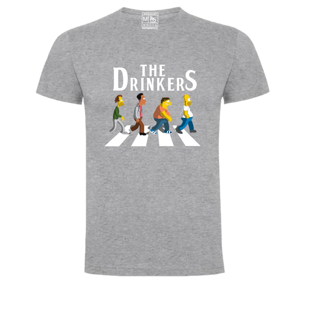 GENERICO - Polera Estampado DTF Los Simpsons The Drinkers / 002