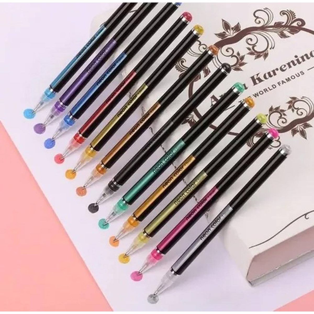 GENERICO - Lápiz Gel Fluorescente 36 Unidades