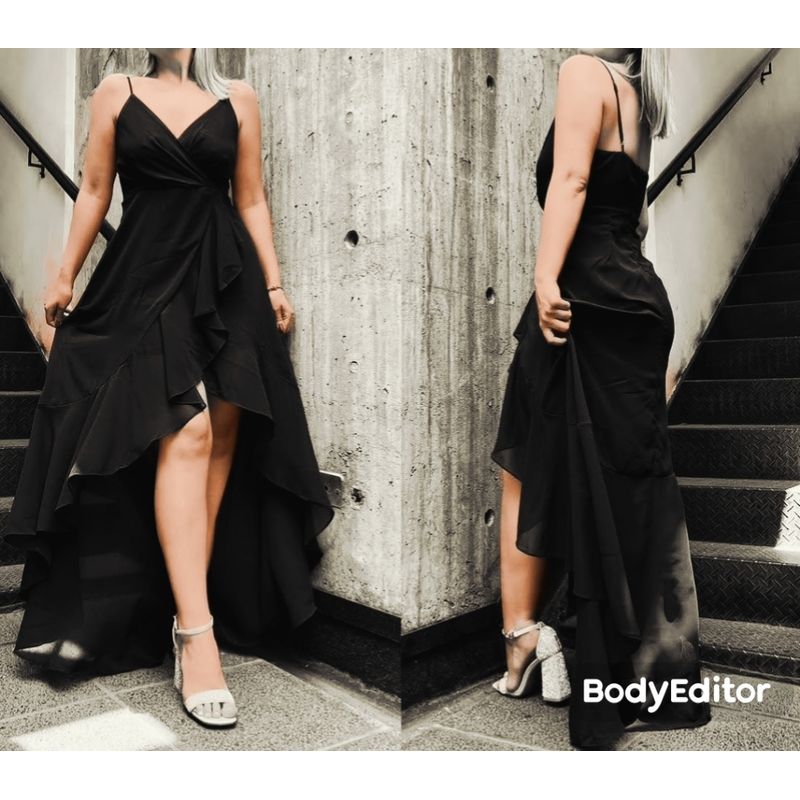 LUNA - Vestido De Fiesta Lusmila Azul.-