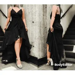 LUNA - Vestido De Fiesta Lusmila Azul.-