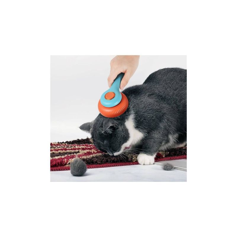 GENERICO - Cepillo Para Gatos o Perros Con Expulsador De Pelos.