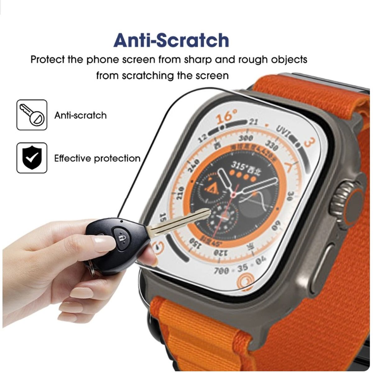 GENERICO - 2 Lamina Para Apple Watch Ultra 2 y 1 49mm Hidrogel