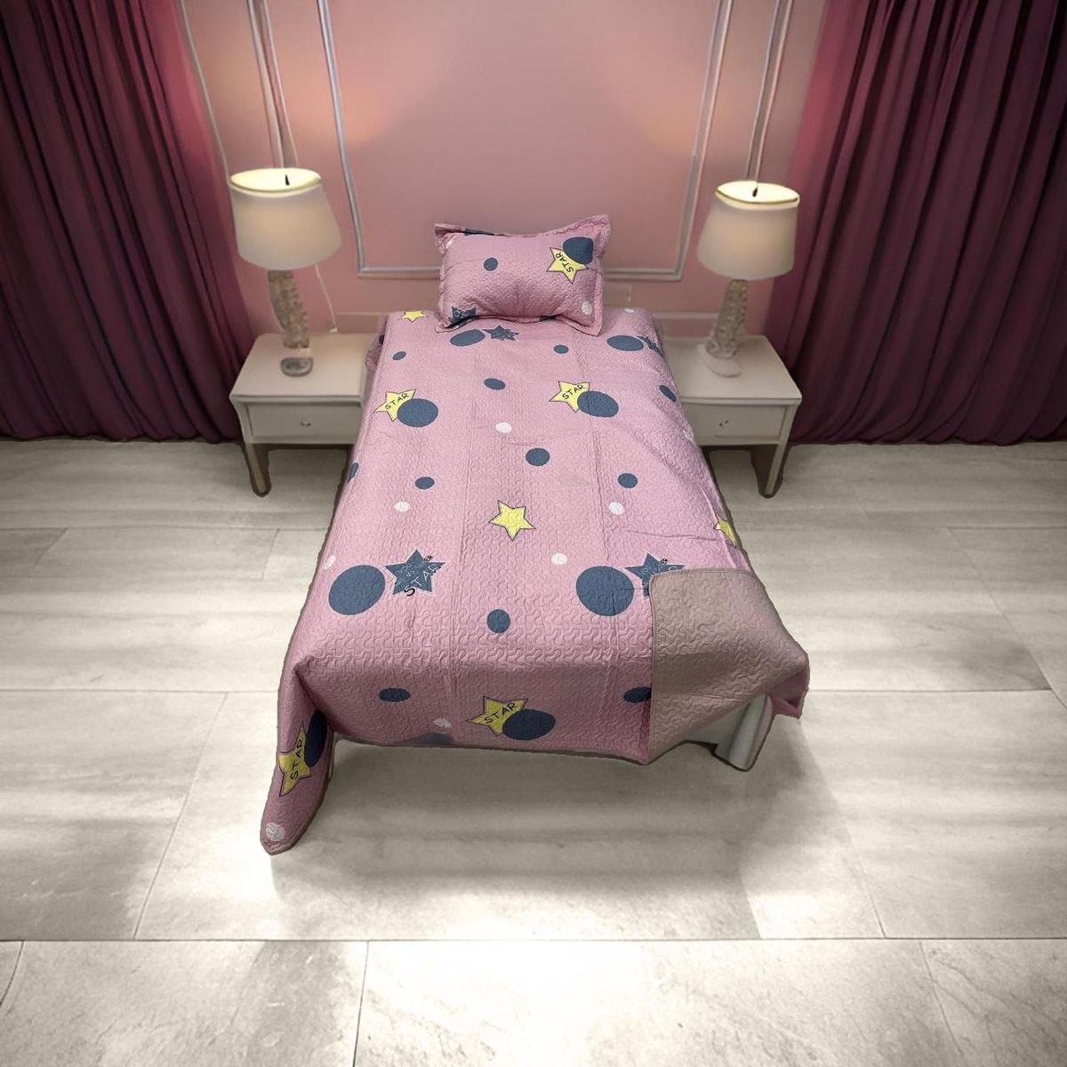 GENERICO - Cubrecama Quilt Delgado de Verano 1.5 Plaza