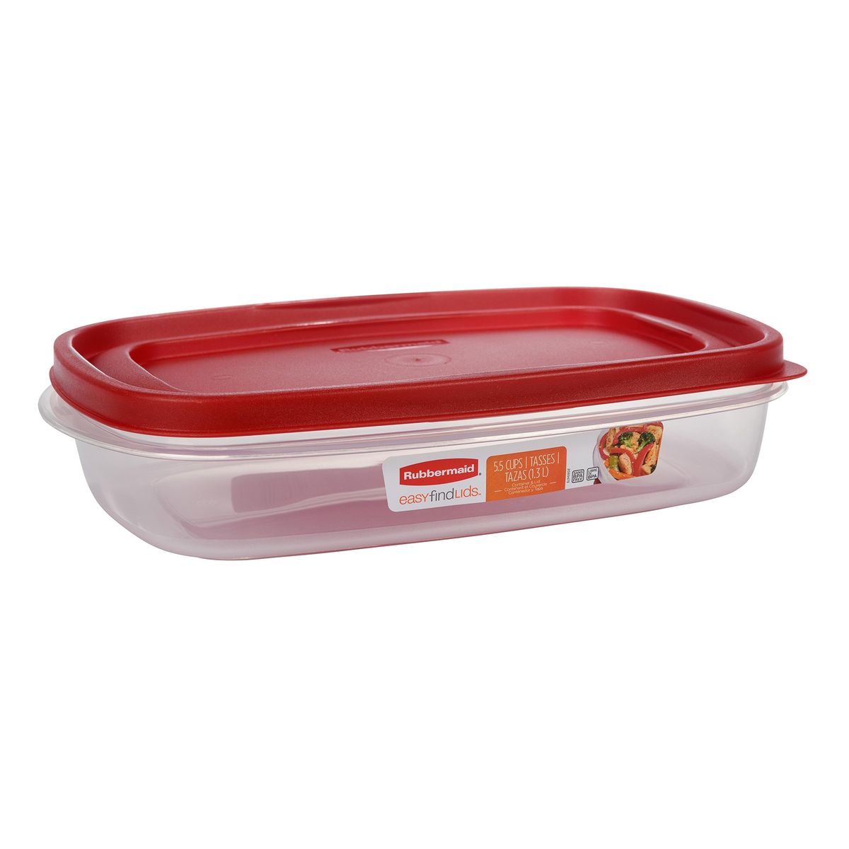 RUBBERMAID - Set de 4 Contenedores Herméticos Easy Find Lids Rubbermaid de 1.3 L