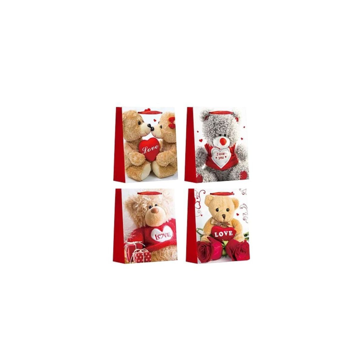 GENERICO - Bolsa de regalo de oso 31x40x12cm Diseño aleatorio