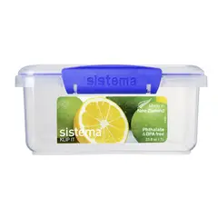 SISTEMA - Contenedor Hermético Rectangular Klip It de 1 L