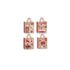 GENERICO - Bolsa de regalo san valentín 17x23x8cm Diseño aleatorio