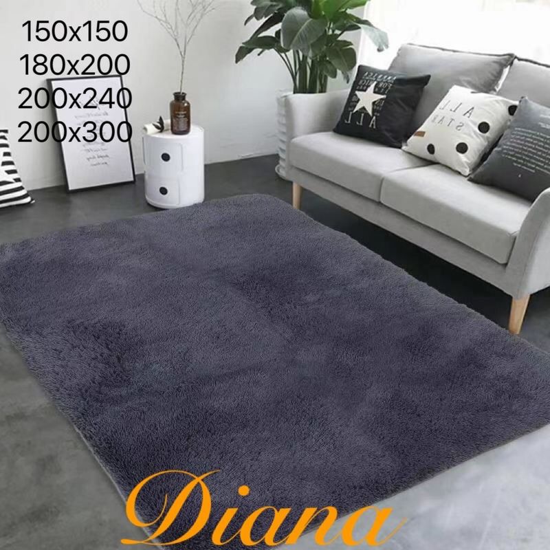 GENERICO - ALFOMBRA RECTANGULAR PELUDA 180 cm X 200 cm