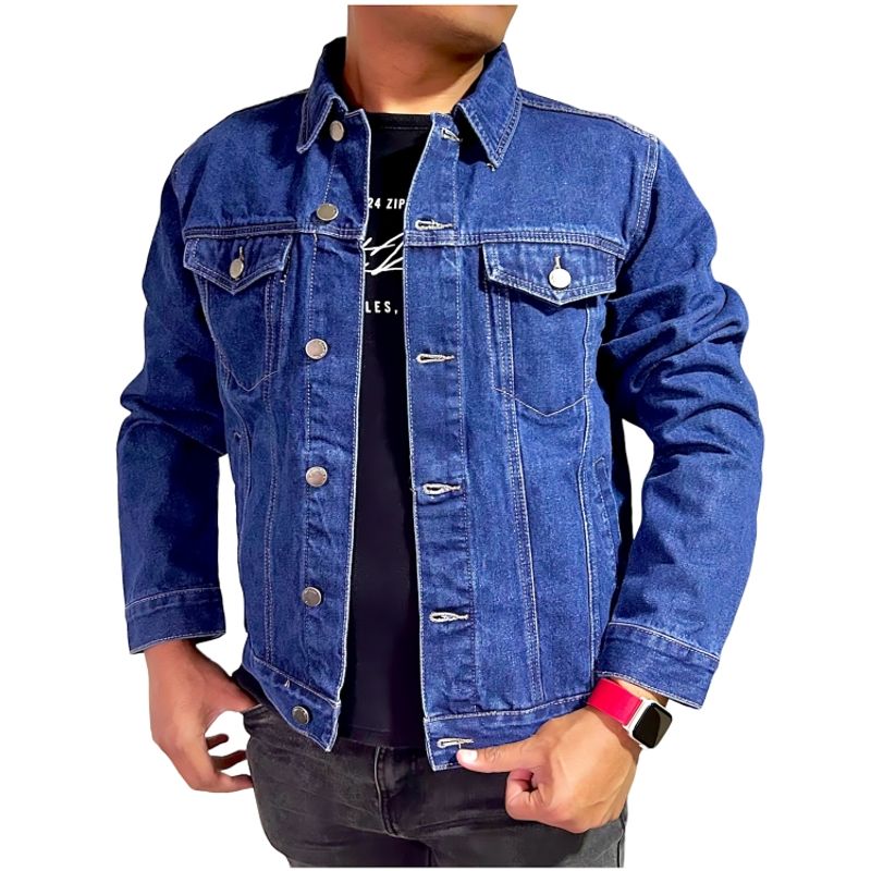 D'JOE - Chaqueta Jeans Mezclilla Azul Clasico Hombre