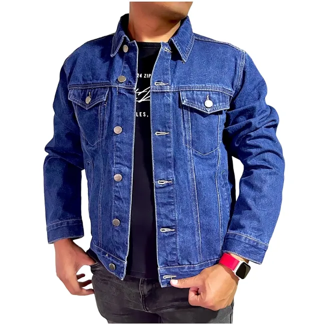D'JOE - Chaqueta Jeans Mezclilla Azul Clasico Hombre