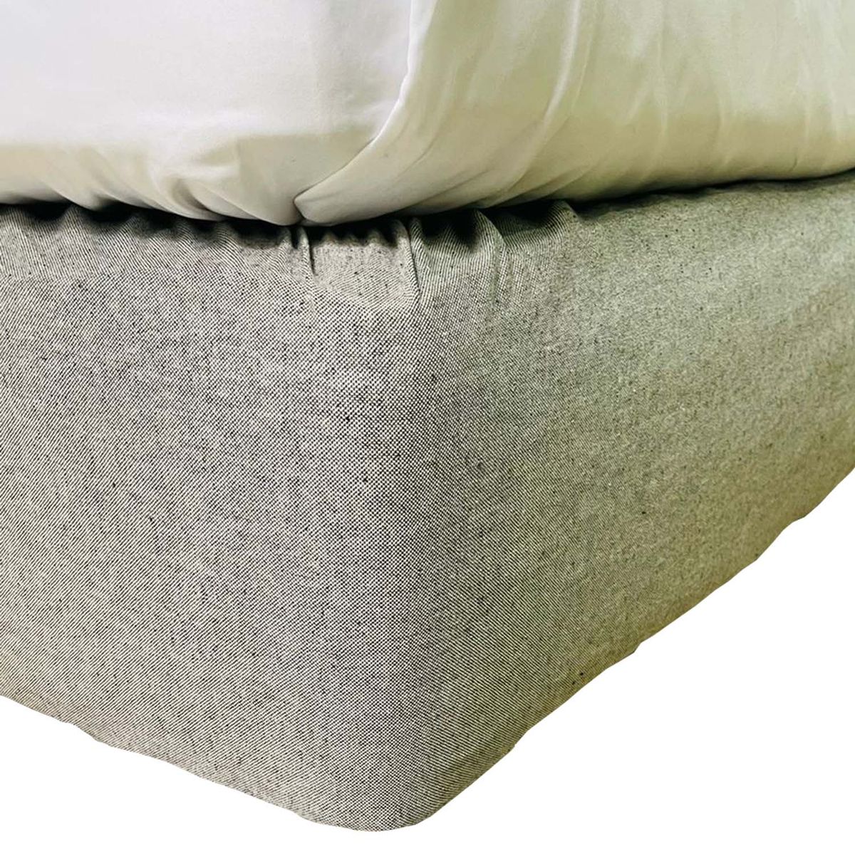 Faldón elasticado Gris  Medio 1.5 plazas, marca ANTONIA PAZ - Foto Principal