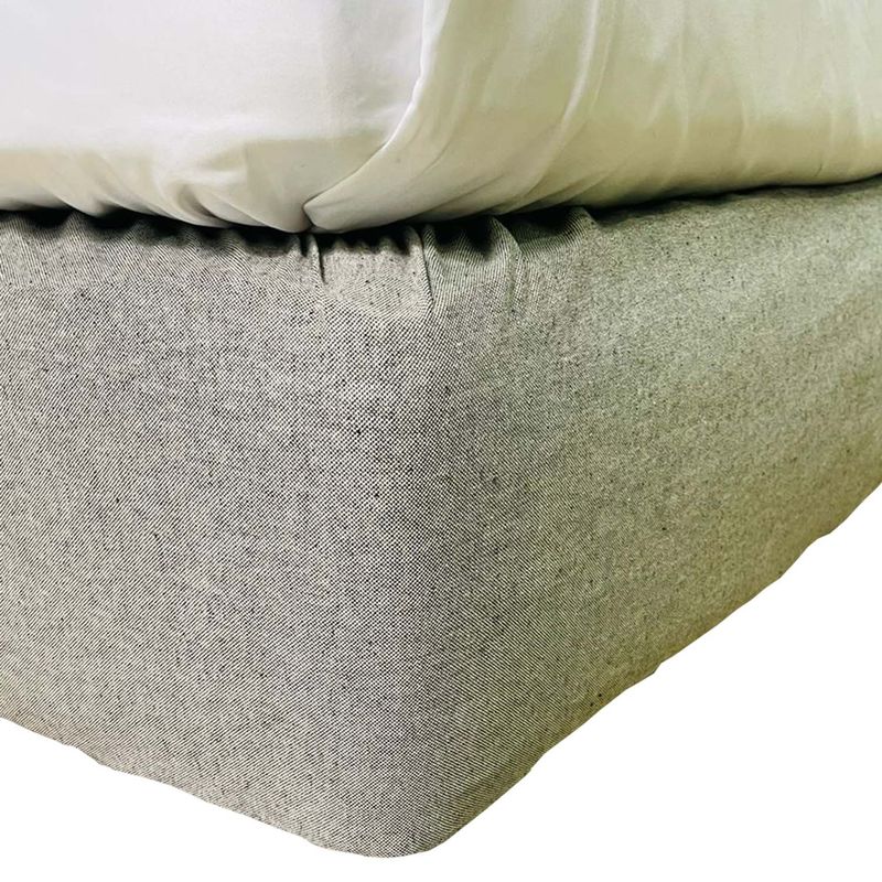 ANTONIA PAZ - Faldón elasticado Gris  Medio 1.5 plazas