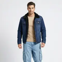 D'JOE - Chaqueta Mezclilla Polar Hombre New Style