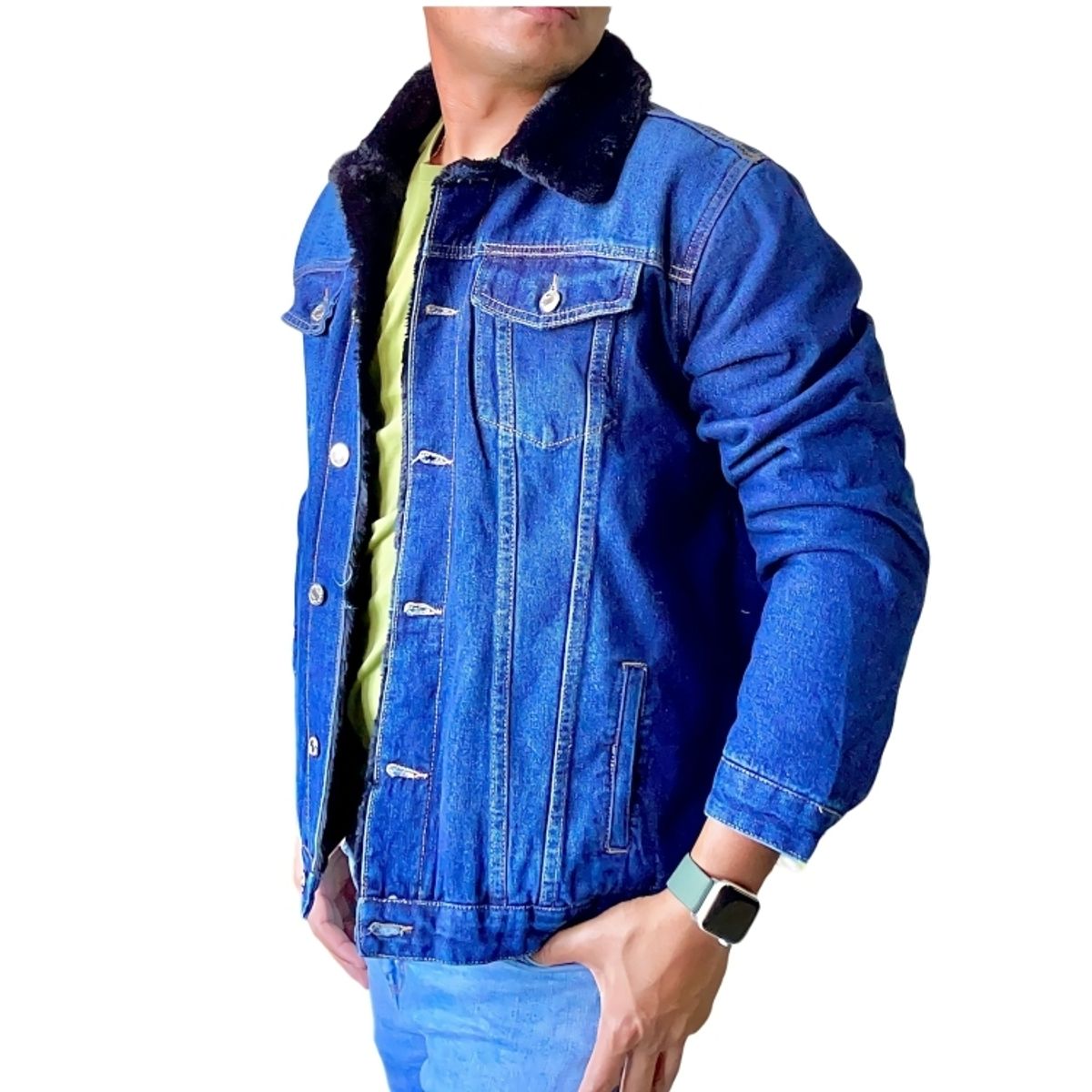 D'JOE - Chaqueta Mezclilla Polar Hombre New Style
