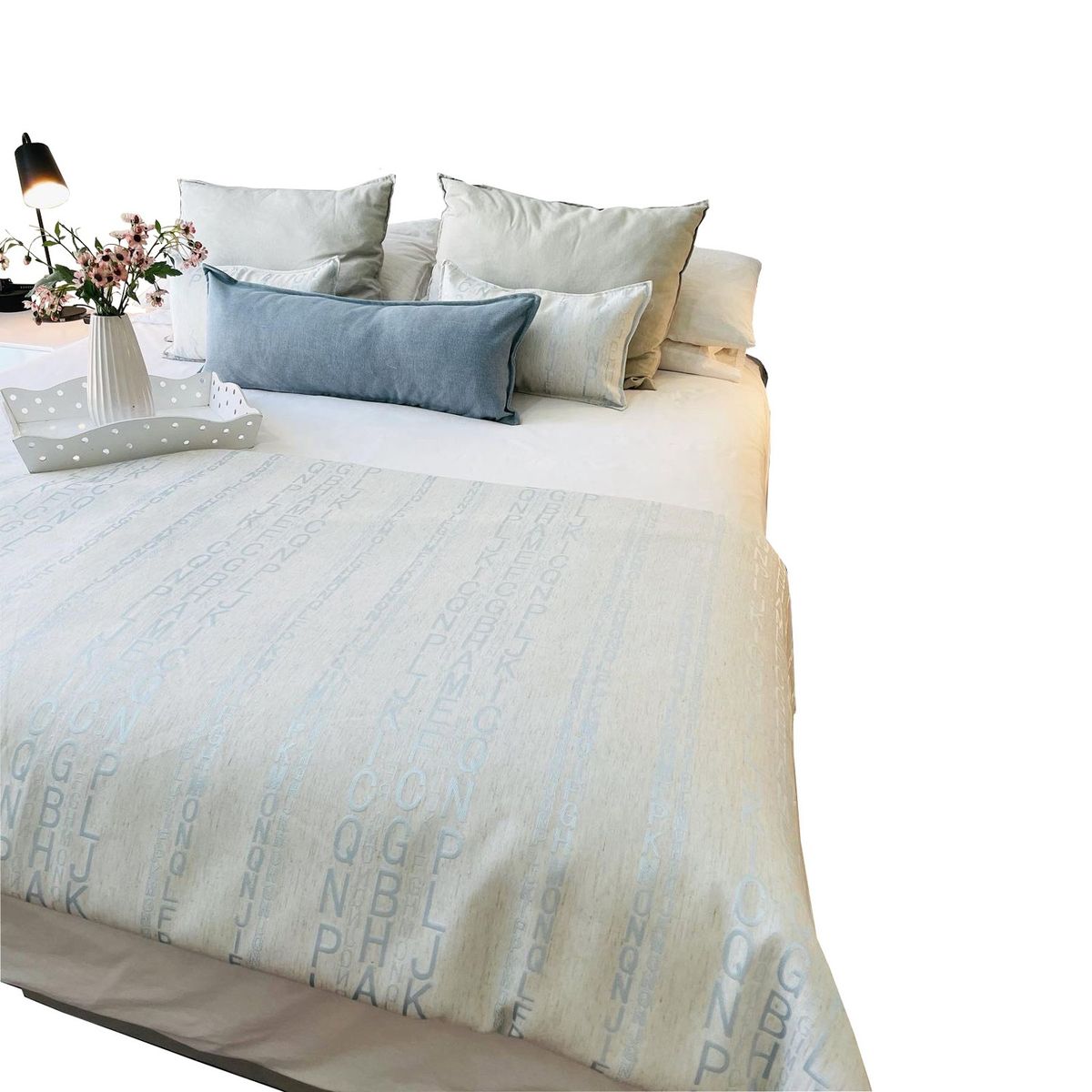 ANTONIA PAZ - Conjunto letras celeste Súper King