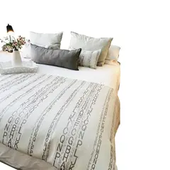 ANTONIA PAZ - Conjunto letras gris 2 plazas