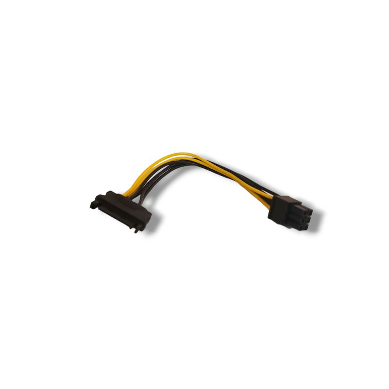 GENERICO - Cable Poder Sata 15pin A 6 Pin Pci Express Video