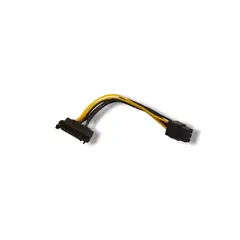 GENERICO - Cable Poder Sata 15pin A 6 Pin Pci Express Video
