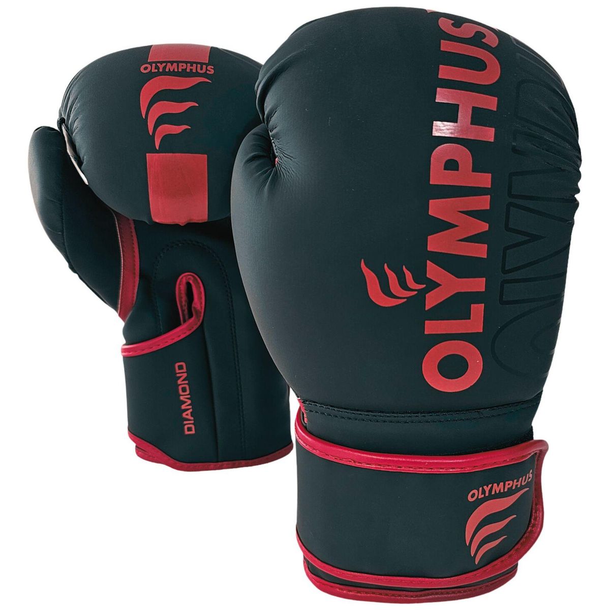 OLYMPHUS - Guantes De Boxeo Pro Diamont Olymphus Negro/rojo
