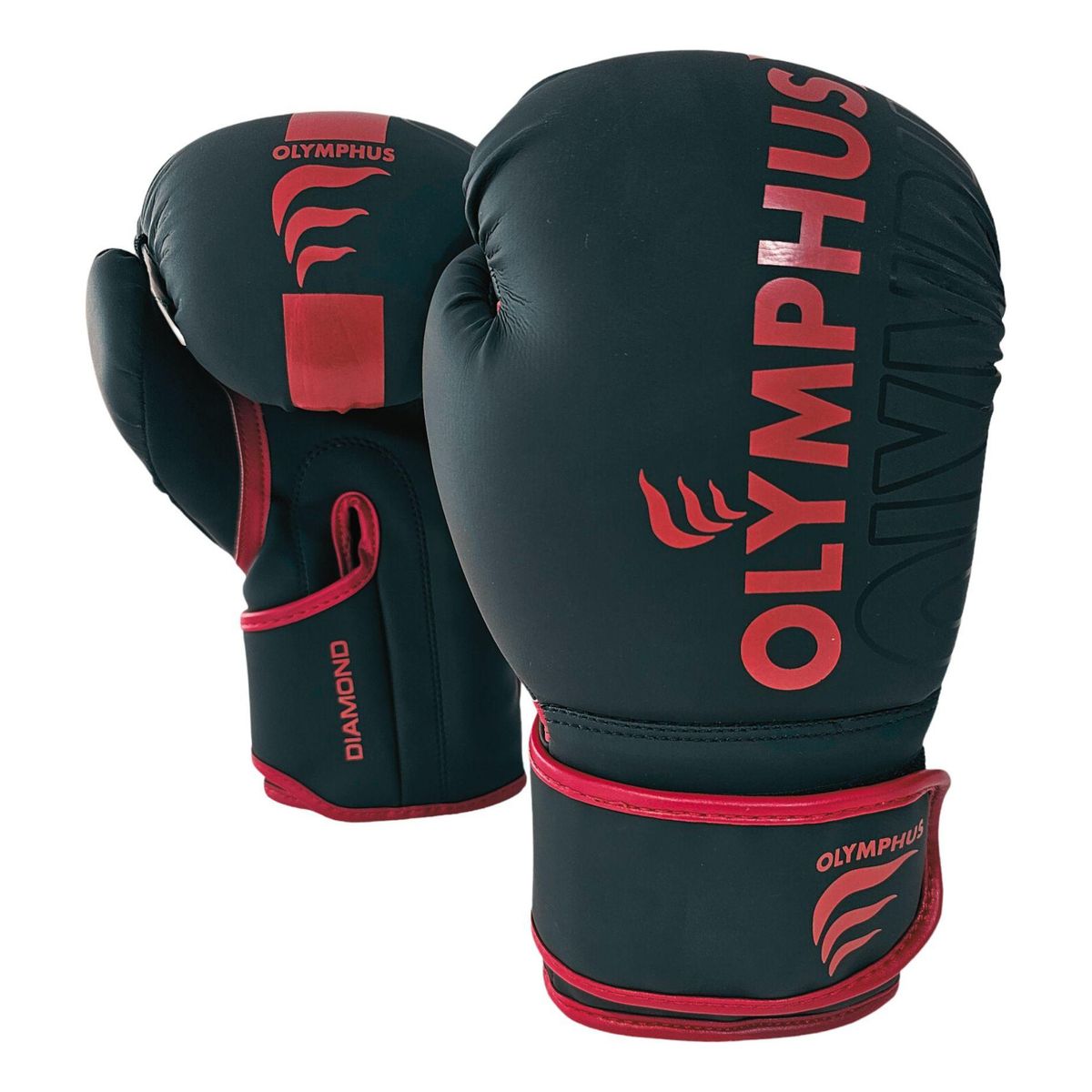 OLYMPHUS - Guantes De Boxeo Pro Diamont Olymphus Negro/rojo