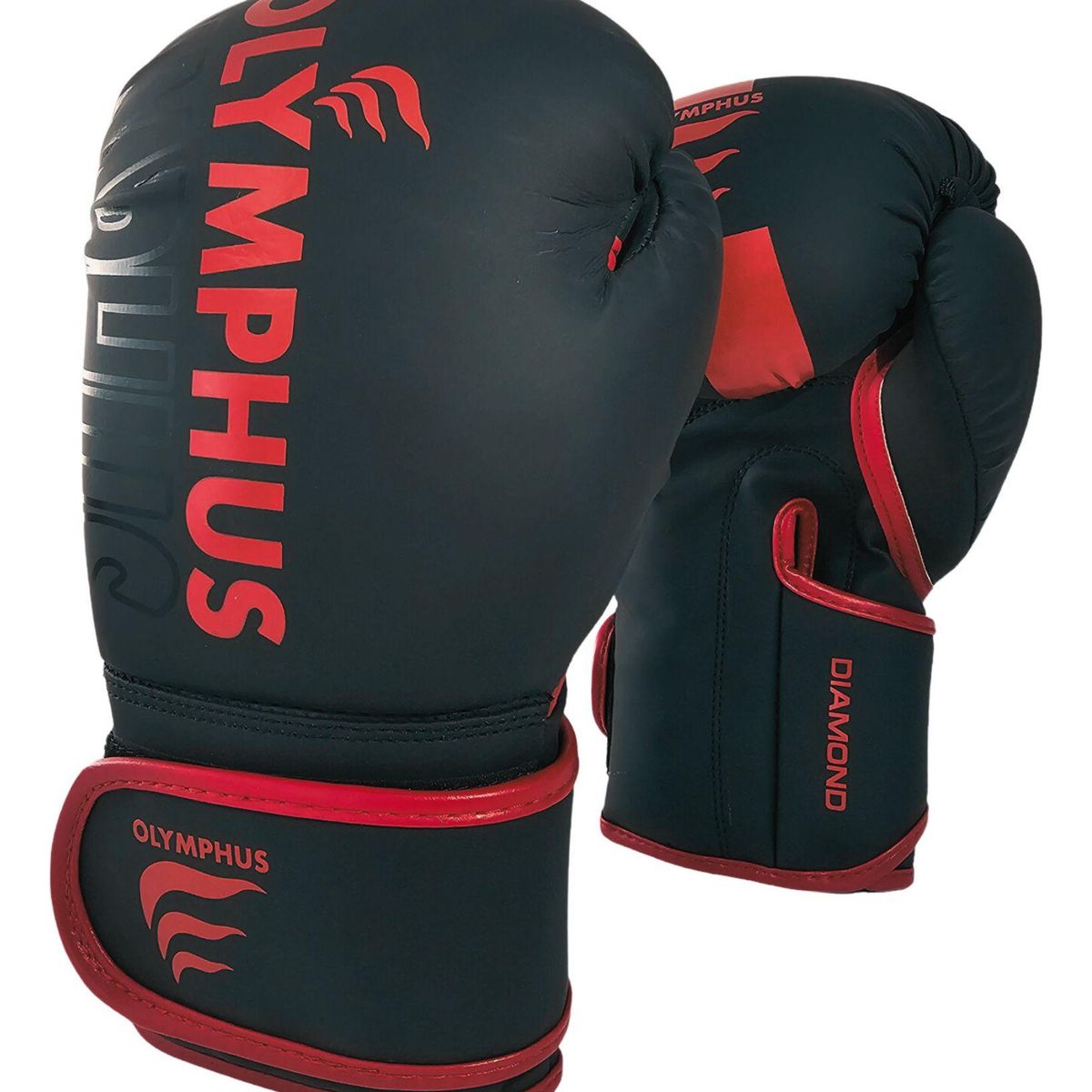 OLYMPHUS - Guantes De Boxeo Pro Diamont Olymphus Negro/rojo