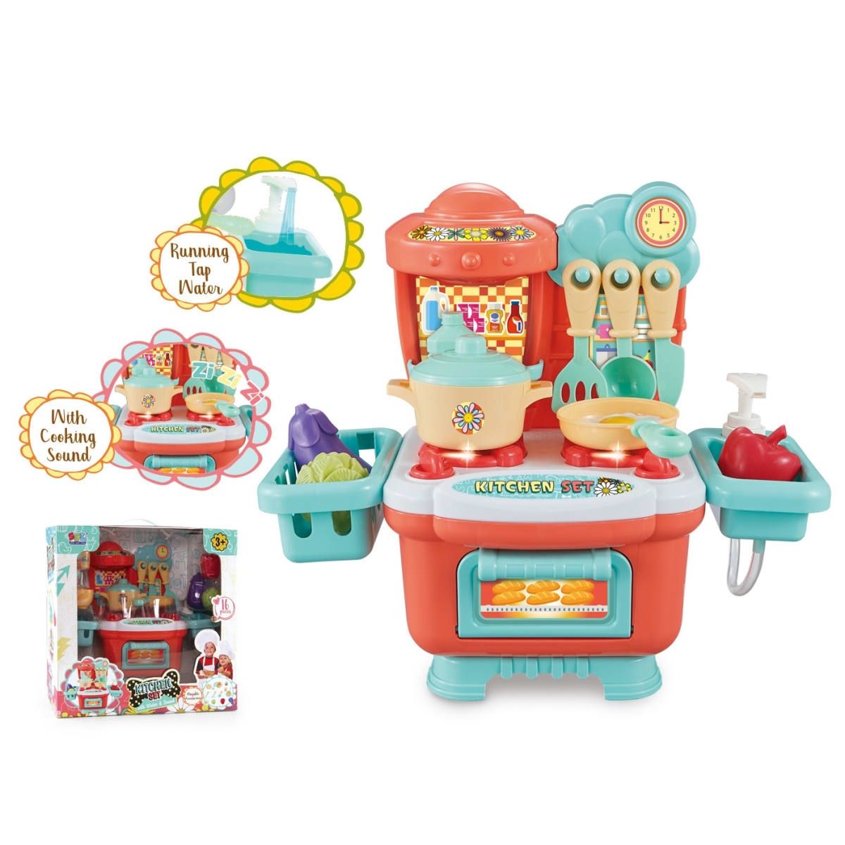 OEM - SET COCINA C/LUZ Y MUSICA MOD1