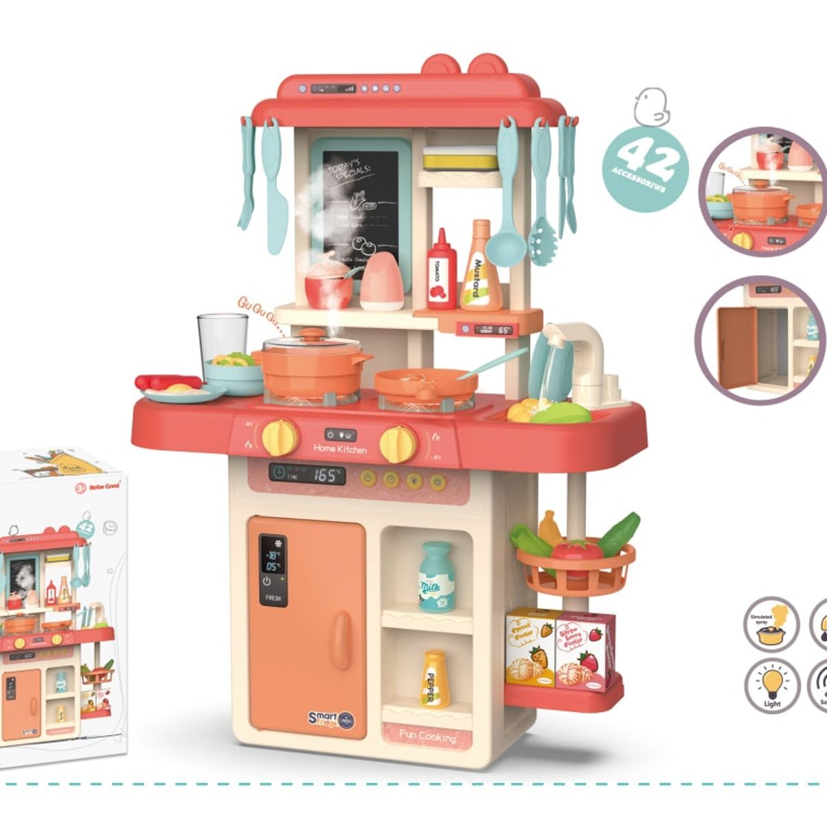 OEM - COCINA INFANTIL SONIDO VAPOR MUSICAL