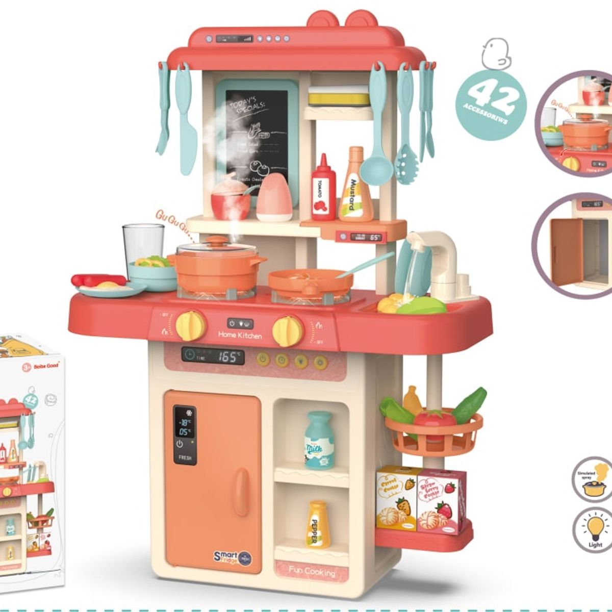 OEM - COCINA INFANTIL SONIDO VAPOR MUSICAL