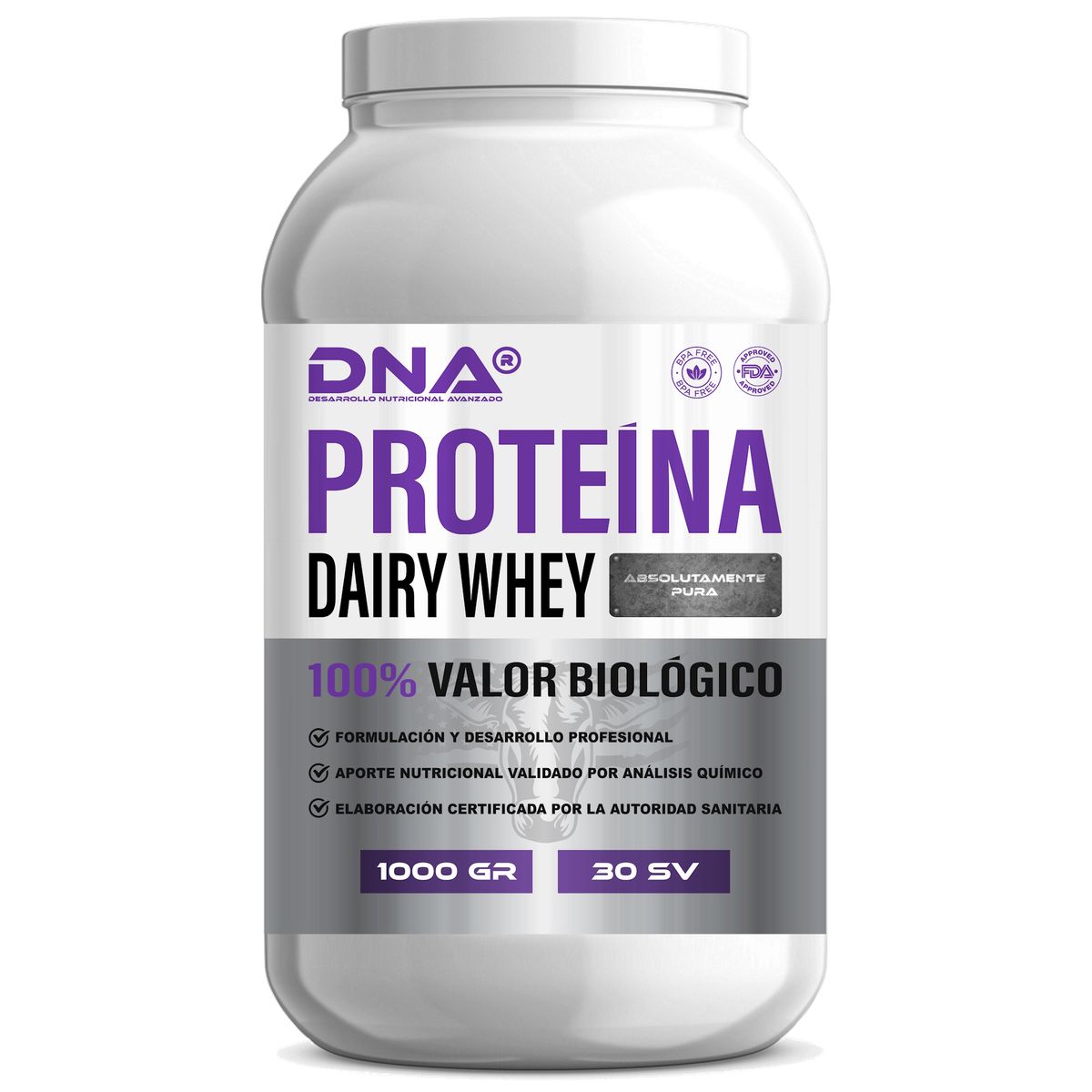 DNA - Proteína Dairy Whey DNA® – Sabor Manjar – Pote – 1 Kilo