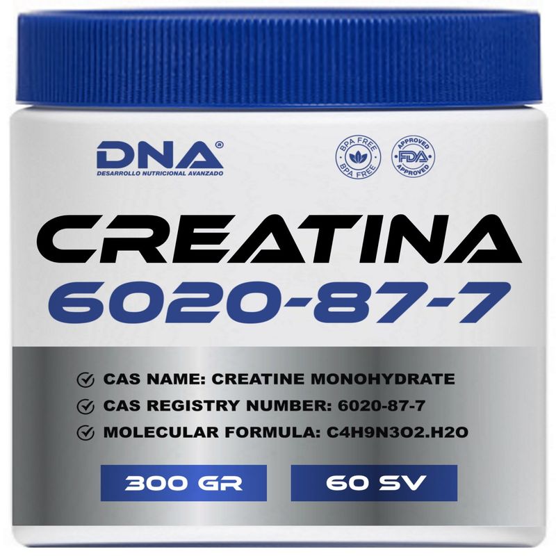 NUTRICION CHILE DNA - CREATINA DNA® - ABSOLUTAMENTE PURA - POTE - 300GR