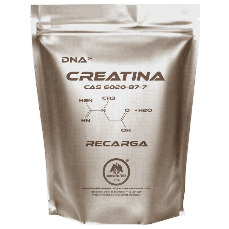 CREATINA DNA - ABSOLUTAMENTE PURA - RECARGA - 500GR ...