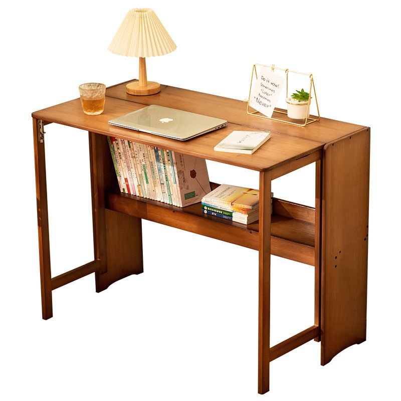 HALMAN - Color Té Escritorios Plegable Muebles Oficina De Bambú 103x55x76cm
