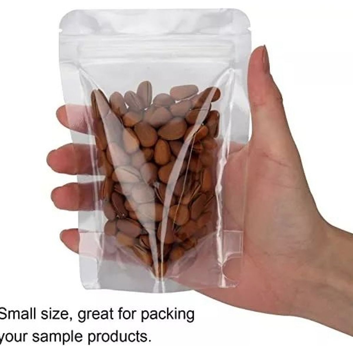 KUANGYE - 150 Bolsas Doypack Trasparente 12x20x4 Cm Cierre Hermético