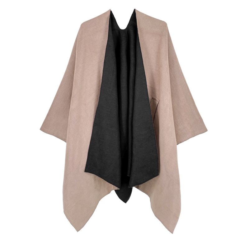 MOSS ROSE - Chal de mujer con estampado de cuadros a ray