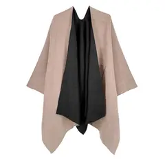 MOSS ROSE - Chal de mujer con estampado de cuadros a ray