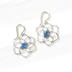 GENERICO - Aros Colgantes Flor 6 pétalos
