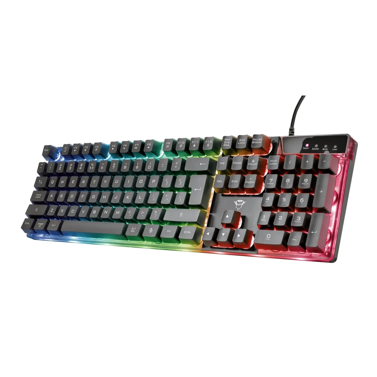 TRUST - Teclado Gamer Trust Azor Gxt 835 Full Rgb Anti Ghosting