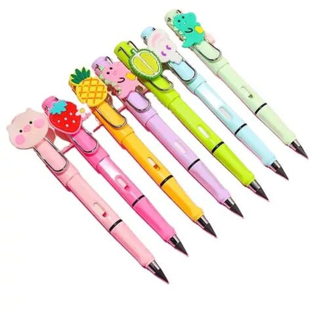 GENERICO - Pack de 12 Lapiz Infinito de Mina + borra kawai