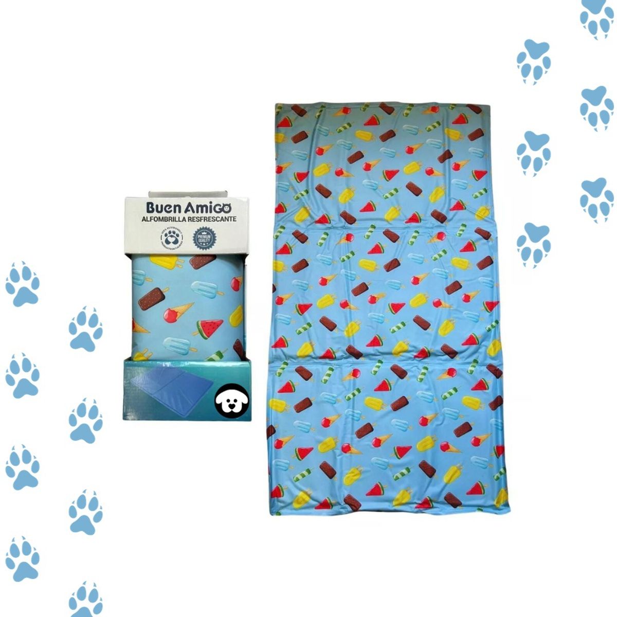 GENERICO - Cama Fria de Verano para Mascotas 96x80 cm  Helados