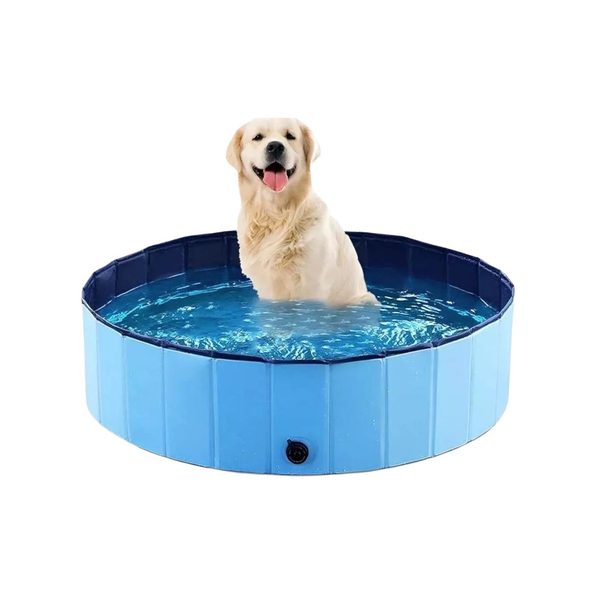 GENERICO - Piscina Circular Para Mascotas Portátil 120x30cm - Pet Tub