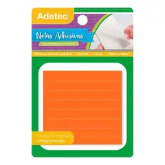 ADETEC - Notas Adhesivas Transparentes 76 x 76 mm 50 Unidades