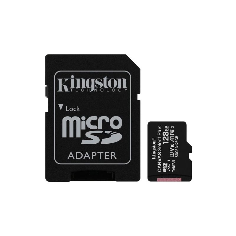 KINGSTON - Tarjeta de Memoria Flash Kingston Canvas Select Plus 128GB